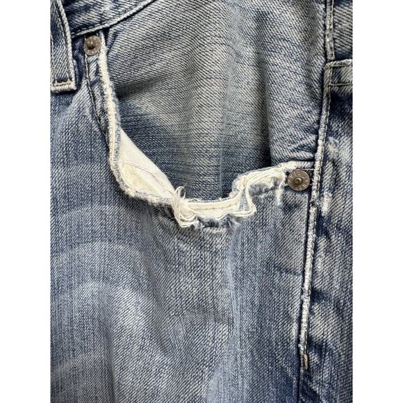 Vintage J.Crew Men’s Jeans 33x30 Made in USA | Straight Leg Distressed Denim - Picture 5 of 9